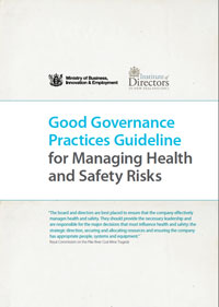 Ministry release Guidelines for NZ Company Directors on H&S responsibilities